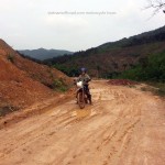 Dirt road on Northeast Vietnam tour.